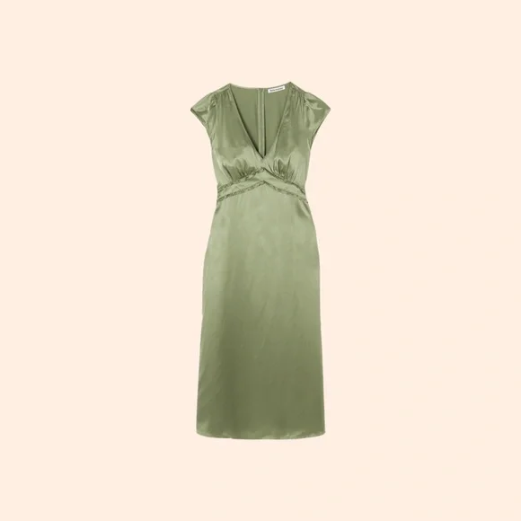 kaye silk dress reformation Reformation | Dresses | Reformation Kaye Silk Dress Artichoke